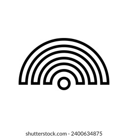 Signal icon vector. wifi illustration sign. antenna and satellite signal symbols. Wireless technology.