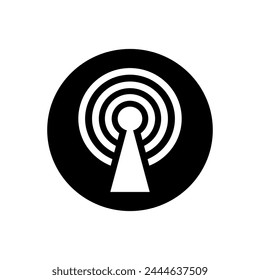 Signal icon vector. wifi illustration sign. antenna and satellite signal symbols. Wireless logo.
