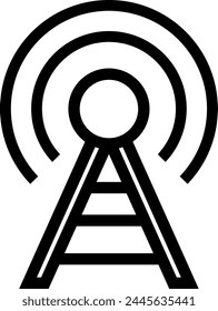 Signal icon vector. wifi illustration sign. antenna and satellite signal symbols. Wireless logo.