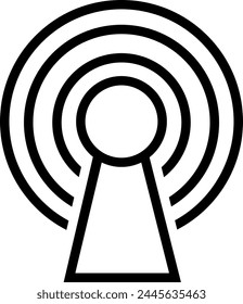 Signal icon vector. wifi illustration sign. antenna and satellite signal symbols. Wireless logo.