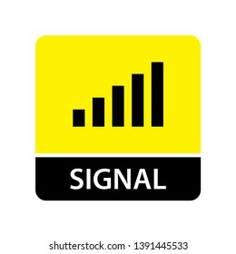 Signal icon for web and mobile
