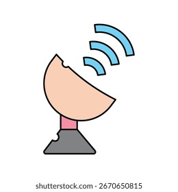 Ícone de sinal com fundo branco vetor ilustração stock