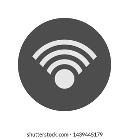 Signal Icon. Wi fi, Internet Access. Connection Illustration. Applied as Trendy Symbol for Design Elements, Websites, Presentation and Application - Vector. 