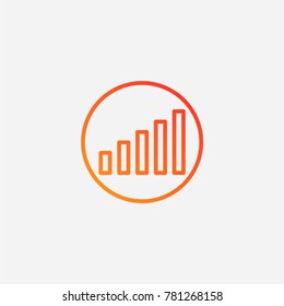 Signal icon.gradient illustration isolated vector sign symbol