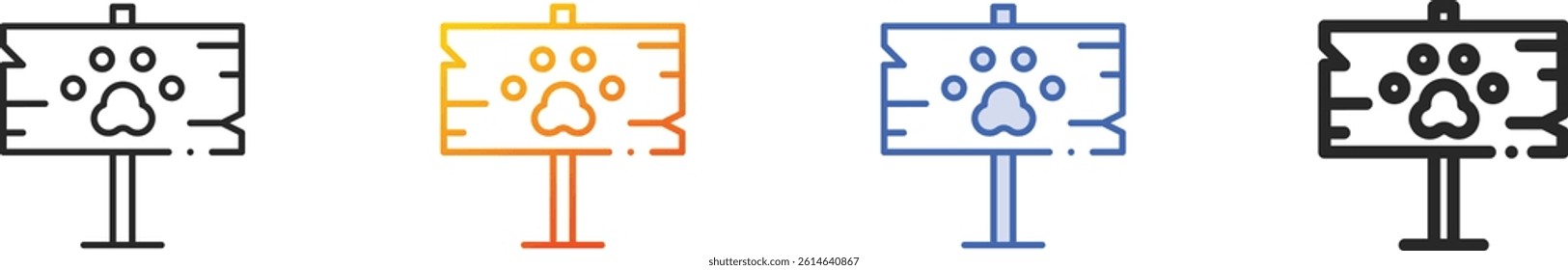 signal icon.Thin Linear, Gradient, Blue Stroke and bold Style Design Isolated On White Background
