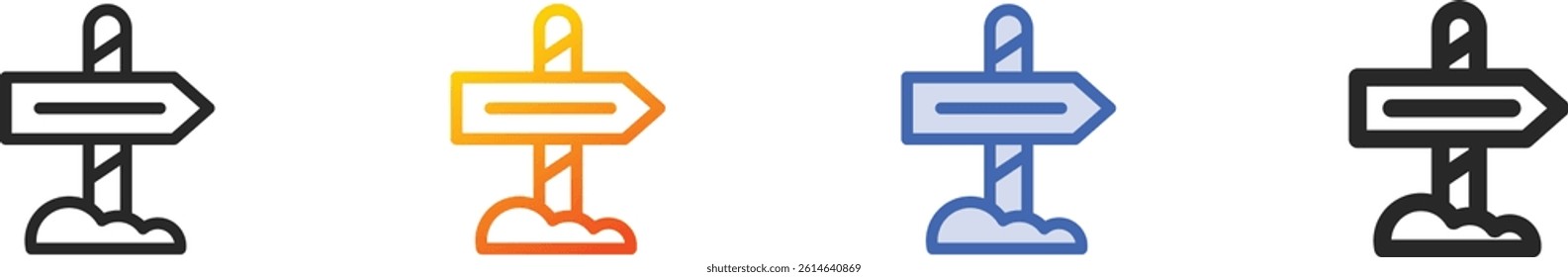 signal icon.Thin Linear, Gradient, Blue Stroke and bold Style Design Isolated On White Background