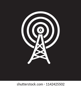 signal  icon,tower signal icon vector