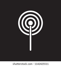 signal  icon,tower signal icon vector