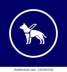 signal to indicate that assistance dogs are welcome