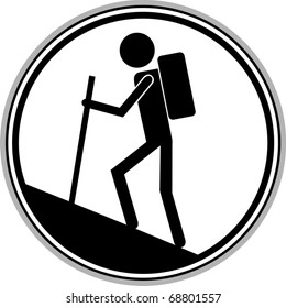 Signal indicating walking area