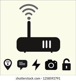 SIGNAL INTERNET VECTOR ICON