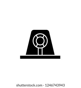 Signal light black icon, vector sign on isolated background. Signal light concept symbol, illustration 