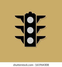 Signal lights icon or sign, vector illustration
