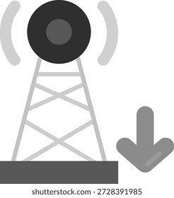 Design de ícone de vetor de linha de sinal