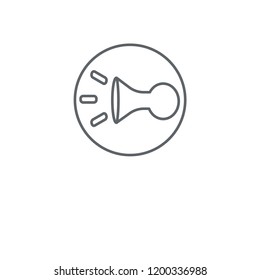 Signal linear icon. Signal concept stroke symbol design. Thin graphic elements vector illustration, outline pattern on a white background, eps 10.