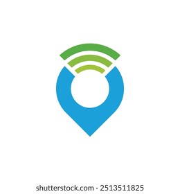 Plantilla de diseño de Vector de logotipo de Locación de señal