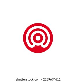 signal logo design vector sign