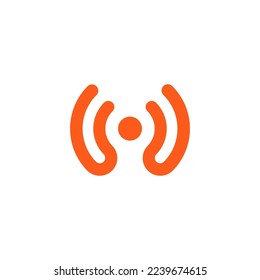 signal logo design vector sign