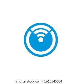 signal logo design vector template sign