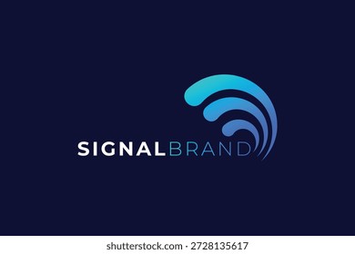 Signal Logo Design for Wireless Technology, Communication and Digital Connectivity Brand Identity