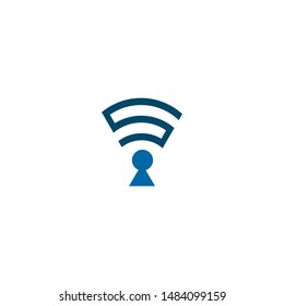 Signal logo icon design vector template
