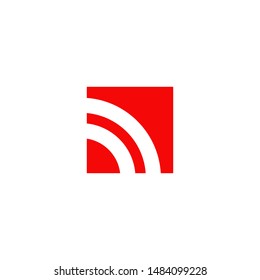 Signal logo icon design vector template
