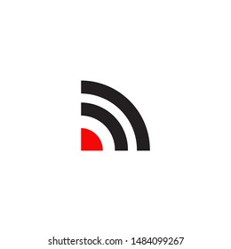 Signal logo icon design vector template
