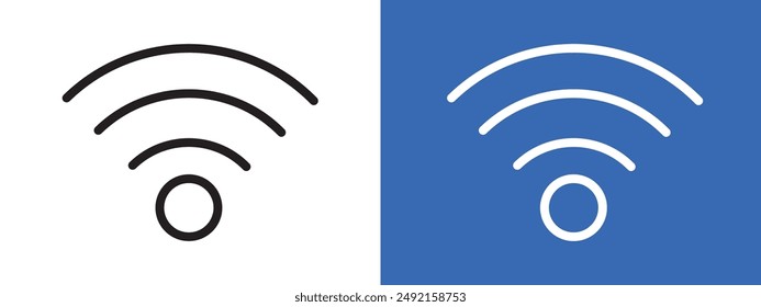 Signal logo sign set vector outline