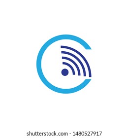 Signal logo template vector icon design