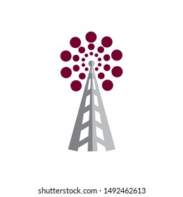 signal logo template vector icon design