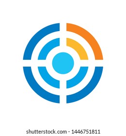 Signal Maps Location Technology Business Company Vector Logo Design