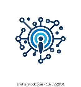 Signal Network Logo Icon Design