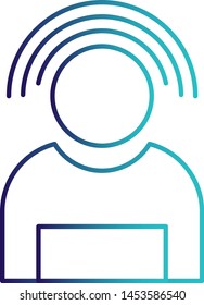 Signal on User icon for your project

