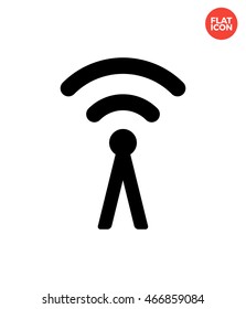 Signal pillar Icon Flat Style Isolated Vector Illustration
