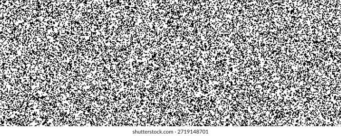 Patrón de falla de píxeles de señal con ruido y textura de TV VHS. Fondo Abstractas con pantalla de Vector negro para arte vintage y datos curvos. Video Forma cibernética de angustia fresca o televisión fallida.