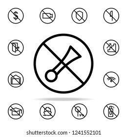 signal prohibition icon. Ban icons universal set for web and mobile