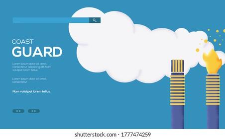 Signal rocket concept flyer, web banner, ui header, enter site. Grain texture and noise effect. Place for text, place for copying.