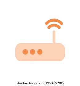 Signal router icon solid color