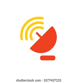 Signal Sattelite Icon Design