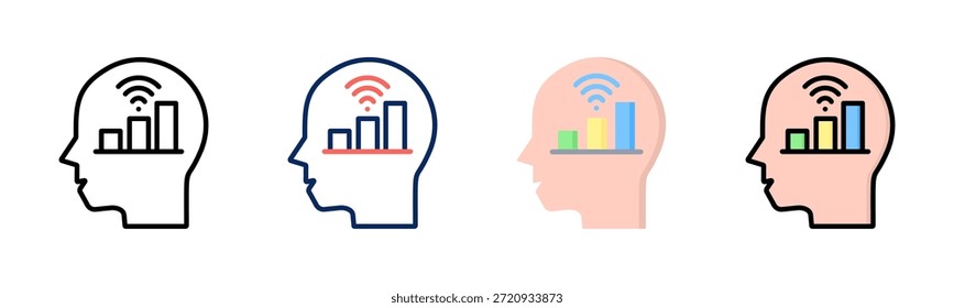 Conjunto de iconos de Signal Sense colección de estilos múltiples