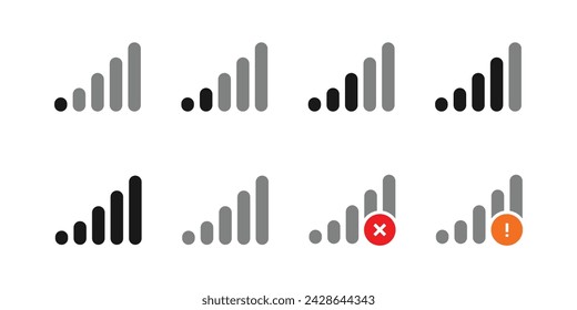 icono de conjunto de señales, diseño simple, varios para necesidades gráficas, vector eps 10