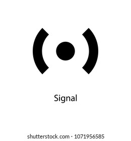 signal sign icon. Element of minimalistic icon for mobile concept and web apps. Signs and symbols collection icon for websites, web design, mobile app on white background
