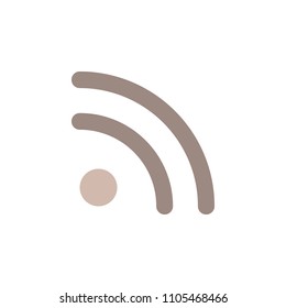signal sign icon. Element of web icon for mobile concept and web apps. Colored isolated signal sign icon can be used for web and mobile. Premium icon on white background