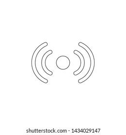 signal sign icon. Element of web for mobile concept and web apps icon. Outline, thin line icon for website design and development, app development