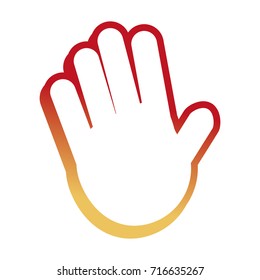 signal stop vector illustration