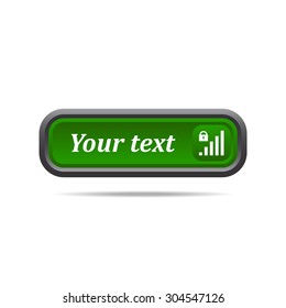 signal strength indicator, closed access. icon. vector design