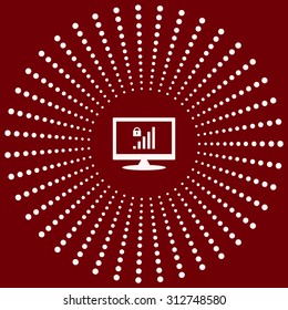 signal strength indicator, closed access. icon. vector design