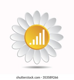 signal strength indicator. icon