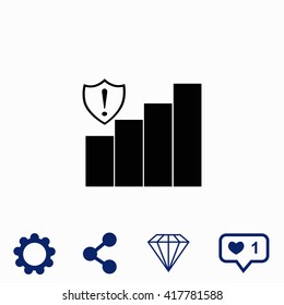 Signal strength indicator icon.