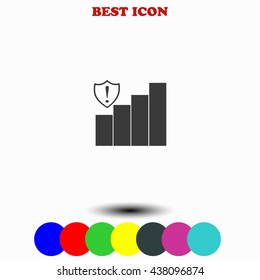 Signal strength indicator icon.